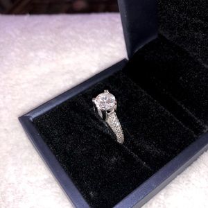 Gauthier engagement ring in 14k white gold